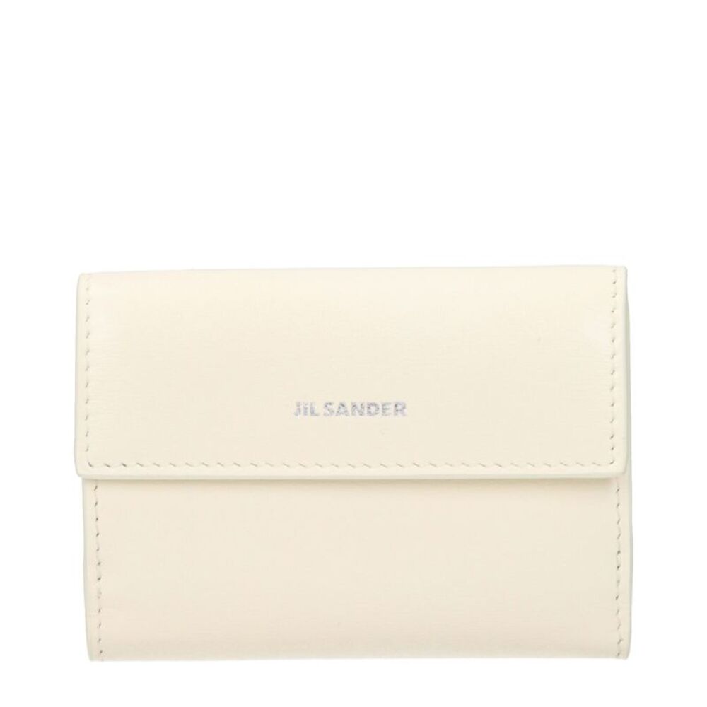 Jil Sander White Leather Women's Wallet